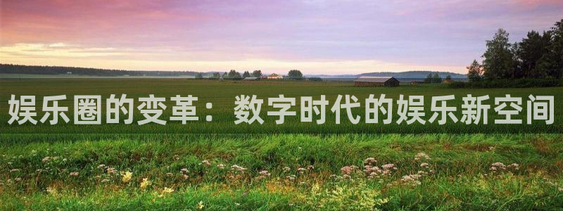恒行2登录入口：娱乐圈的变革：数字时代的娱乐新空间
